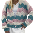 cardigan con bottone cuore bon bon